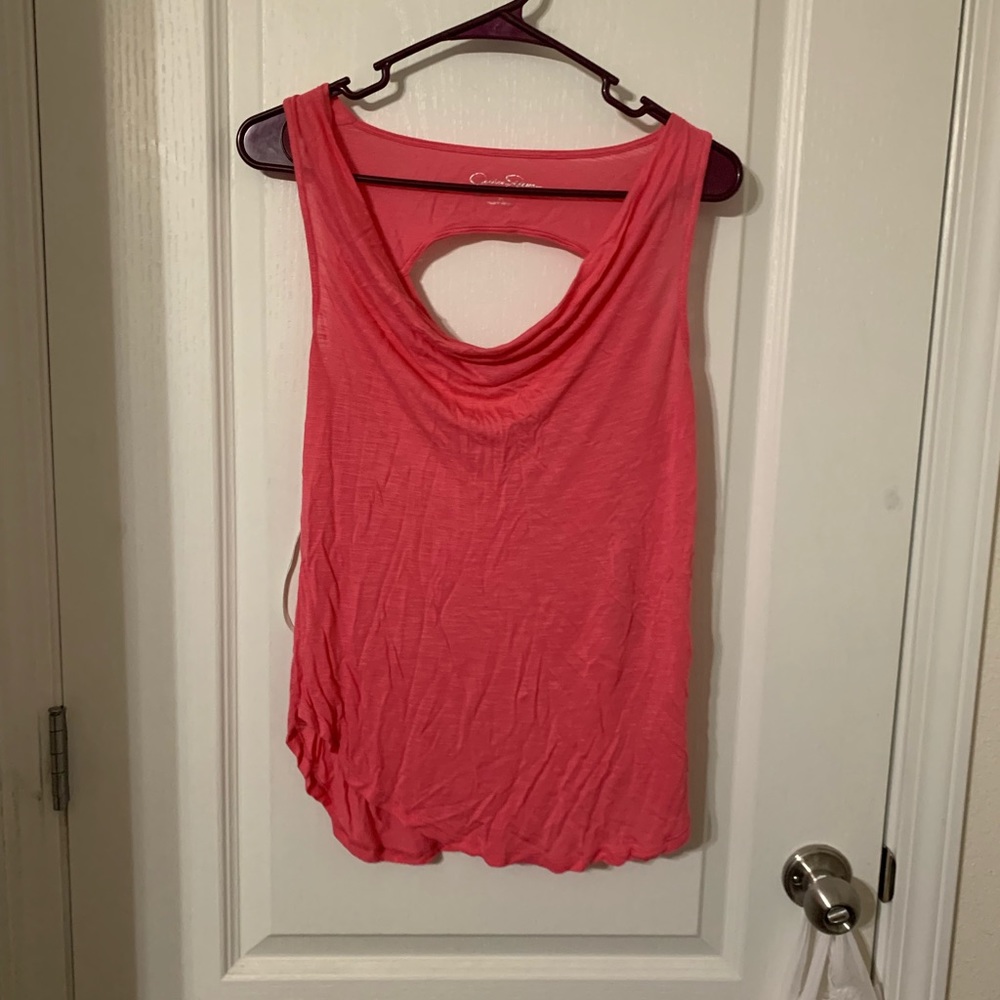 Pink Scoop Neck Shirt
